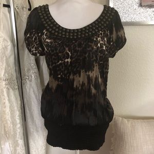 Bebe leopard dress
